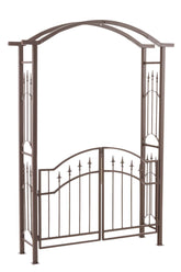 TPFGarden Rosenbogen Lux mit Tor braun